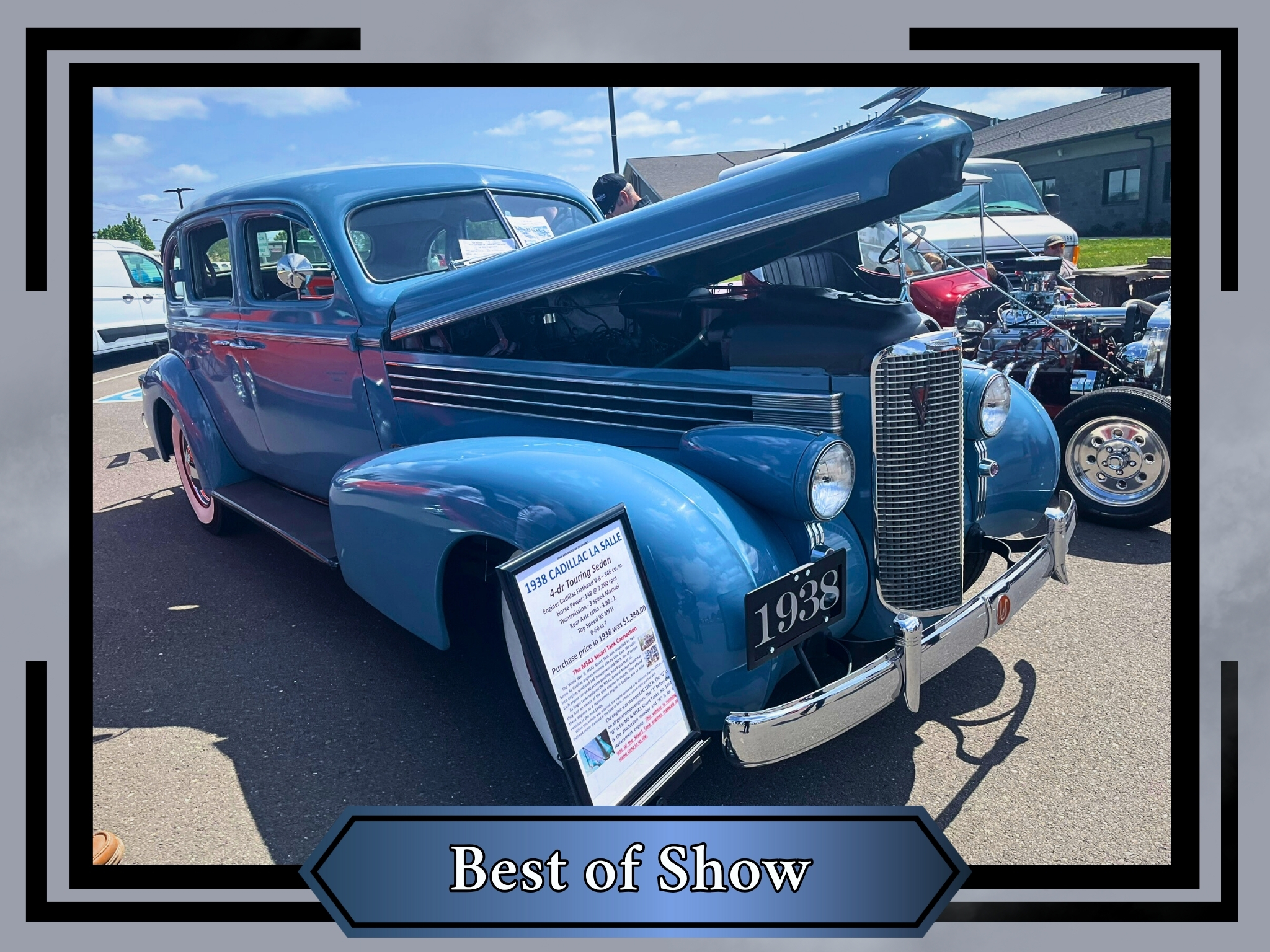 1938 Cadillac La Salle 4 DR Sedan at the Nisqually Valley Spring Expo Car Show